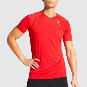 Gymshark Veer Tee Shirt size Large red